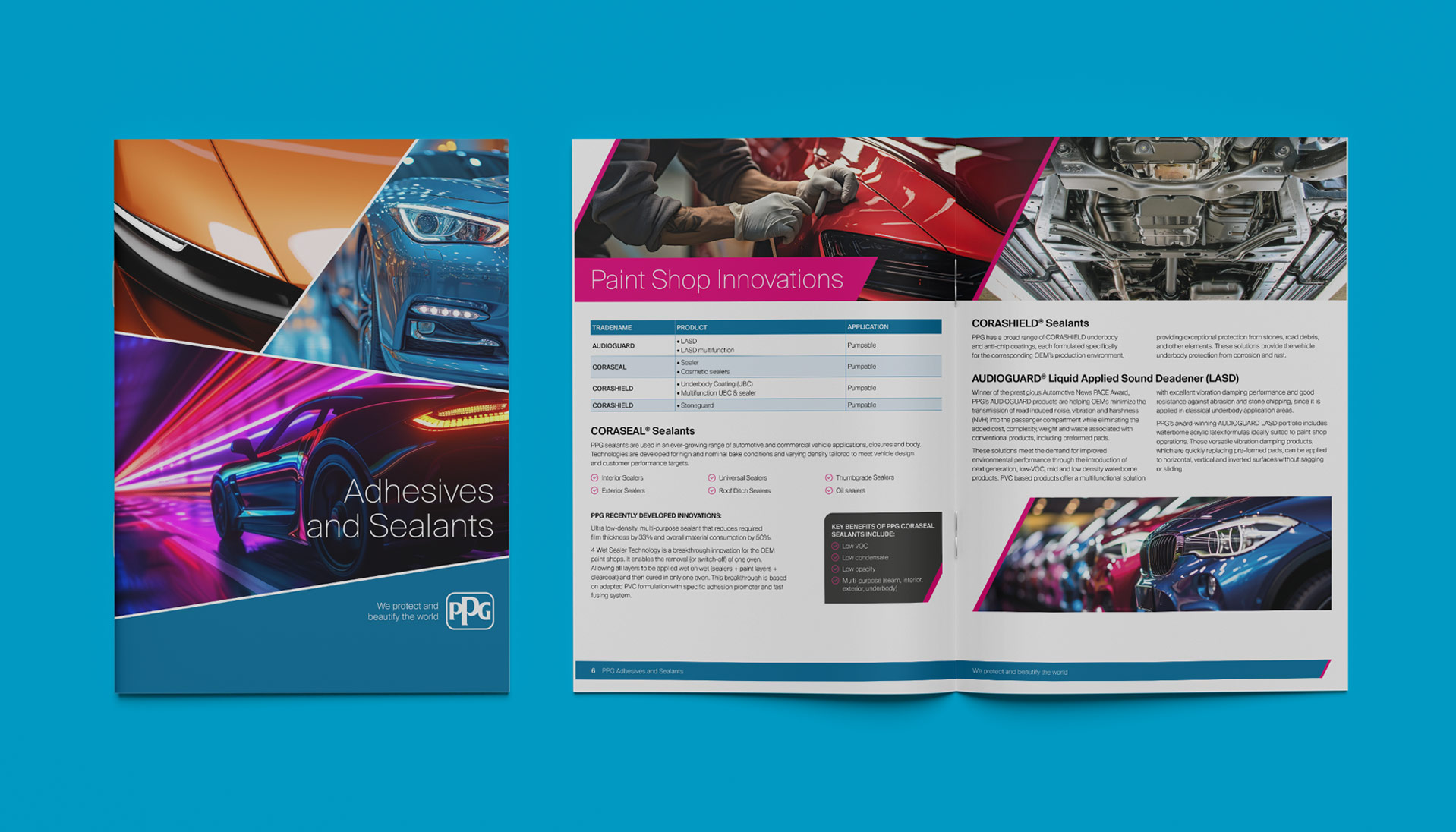 PPG brochures and creative design